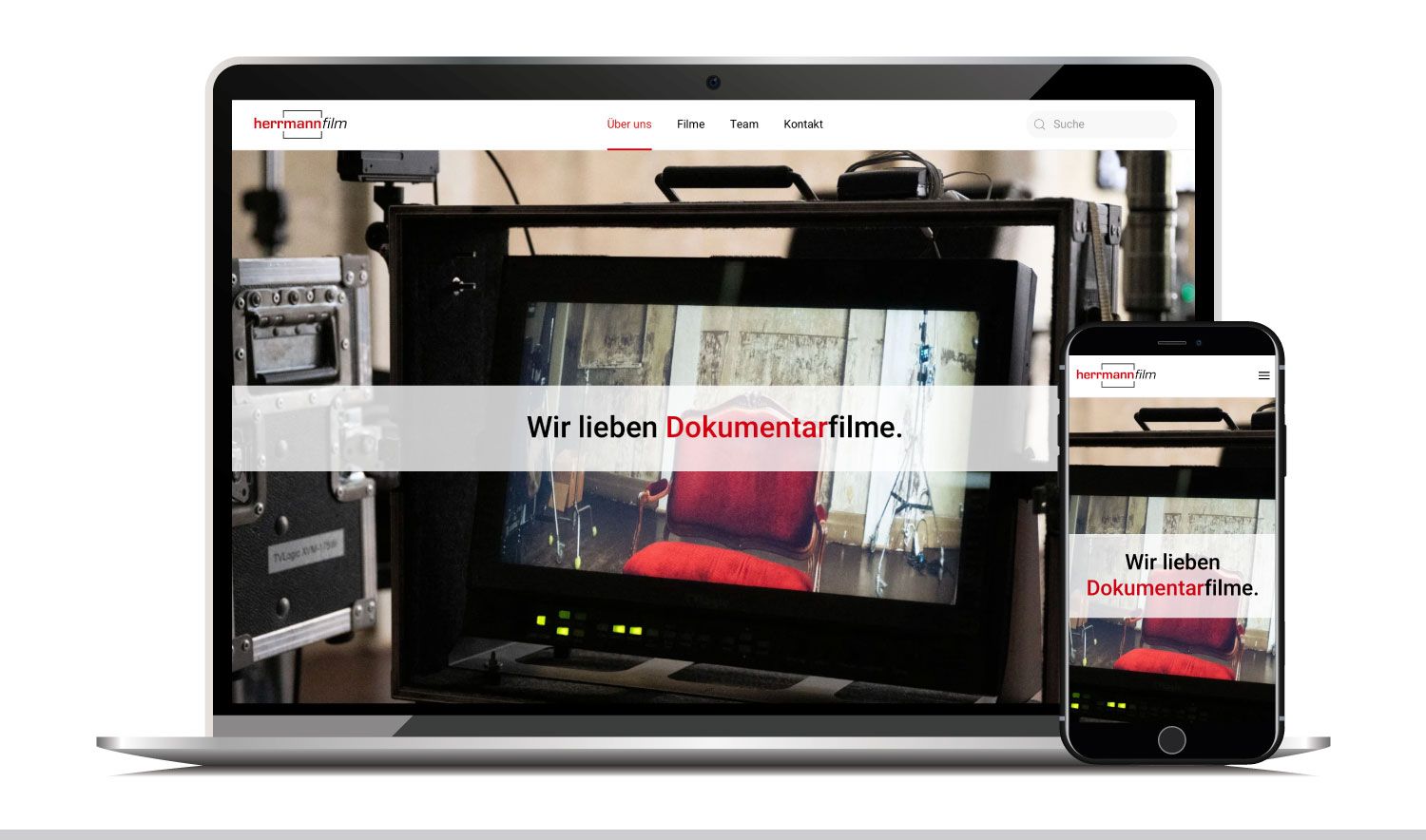 Webdesign für Herrmannfilm Filmproduktion aus Berlin 