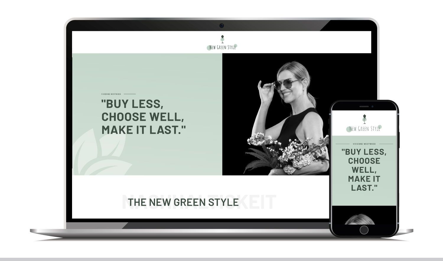 Webdesign für New Green Style personal shopping  und Webseitenbetreuung in Potsdam